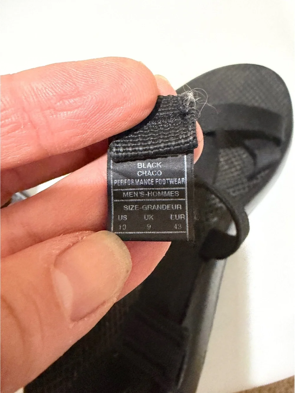 Men's Chaco Z/1 Classic sandals black Size 10 adjustable straps